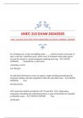 UNEC 210 EXAM 2024/2025 WITH GUARANTEED ACCURATE ANSWERS |VERIFIED