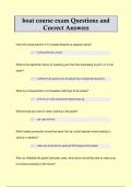 boat course exam Questions and Correct Answers