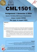 CML1501 Assignment 1 (COMPLETE ANSWERS) Semester 2 2024 (628826)- DUE 14 August 2024