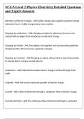 NCEA Level 2 Physics Electricity Detailed Questions and Expert Answers