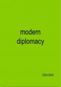 Modern Diplomacy (grade: 18/20) (2023-24) - prof. dr. Johan Verbeke