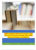 QME Qualified Medical Evaluator   :2024-2025  EXAM PREPARATIONs COMPILATION BUNDLE  100% GUARANTEED SUCCESS