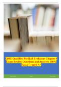 QME Qualified Medical Evaluator Chapter 9 Exam Review Questions and Answers 100% Pass | Graded A+