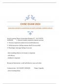 CHSE  EXAMS BUNDLE WITH GUARANTEED CORRECT ANSWERS