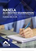 NASCLA ACCREDITED EXAMINATION FOR COMMERCIAL GENERAL BUILDING CONTRACTORS HANDBOOK