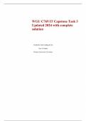 WGU C769 IT Capstone Task 3 Updated 2024 with complete solution