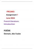 FRC2603 Assignment 1, Questions & Answers 1st Semester 2024