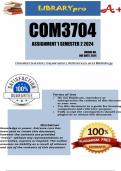 COM3704 Assignment 1 Full Solutions Semester 2 2024