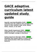 GACE adaptive curriculum latest updated study guide.