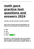 math gace practice test questions and answers 2024.