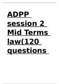 ADPP session 2 Mid Terms law(120 questions and answers)