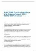 WGU D080 Bundle with complete solution