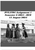 PVL3704 Assignment 1 (COMPLETE ANSWERS) Semester 2 2024 - DUE 15 August 2024 100% satisfaction guarantee