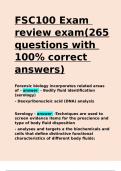 FSC100 Exam review with 100% correct answers