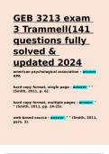 GEB 3213 exam 3 Trammell(141 questions fully solved & updated 2024