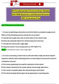 ATI Fundamentals Proctored Exam Retake (2023 / 2024) with NGN Questions and Verified Answers, 100% Guarantee Pass