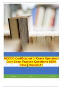 NCCCO Certification of Crane Operators Core   :-2024-2025 - EXAM PREPARATIONs COMPILATION BUNDLE  100% GUARANTEED SUCCESS