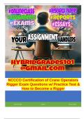 NCCCO Certification of Crane Operators Rigger Exam Questions w/ Practice Test & How to Become a Rigger