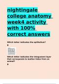 nightingale college anatomy week4 activity with 100- correct answers.