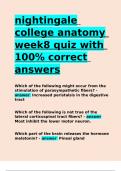 nightingale college anatomy week8 quiz with 100- correct answers