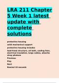 LRA 211 Chapter 5 Week 1 latest update with complete solutions.