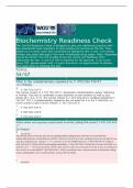 WGU C785 Biochemistry 2nd  OA Readiness Check with new assessment-style questions and answers (2024/2025) with complete solutions