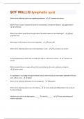 SCF WALLIS lymphatic quiz Questions And Answers Graded A+