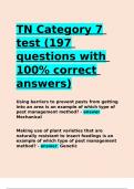 TN Category 7 test (197 questions with 100- correct answers)