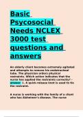 Basic Psycosocial Needs NCLEX 3000.