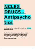 NCLEX DRUGS - Antipsychotics.