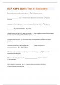 SCF A&P2 Wallis Test 3- Endocrine Questions And Answers Graded A+