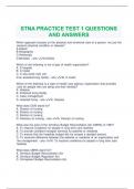 D & S STNA PRACTICE EXAM #1 QUESTIONS WITH COMPLETE SOLUTIONS