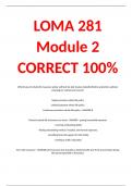 LOMA 281 Module 2 CORRECT 100%