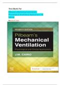 Test Bank For Pilbeam's Mechanical Ventilation: Physiological And Clinical Applications (7th Edition  2024) by James M. Cairo||LATEST UPDATE