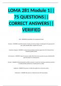 LOMA 281 Module 1|| 75 QUESTIONS|| CORRECT ANSWERS|| VERIFIED