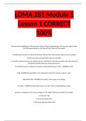 LOMA 281 Module 1 Lesson 1 CORRECT 100%