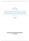 GFEBS ESSENTIALS SUBSUMES L101E L201E L303E 2023/2024 EXAM STUDY QUESTIONS WITH VERIFIED ANSWERS GUARANTEED PASS | RATED A+