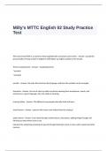 Milly-s MTTC English 02 Study Practice Test Questions and Answers