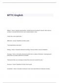 MTTC English Exam Questions with Solutions