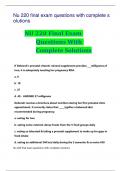 Nu 220 final exam questions with complete solutions