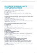 ASCS EXAM QUESTIONS WITH COMPLETE SOLUTIONS