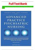 FULL TEST BANK - Advanced Practice Psychiatric Nursing (2nd Edition) Life Span|| NEW UPDATE|| WITH ANSWERS