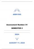 ARM1505 ASSIGNMENT 1 SEMESTER 2 ANSWERS 2024