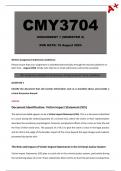 CMY3704 Assignment 1 (Detailed Answers) Semester 2 - Due 16 August 2024