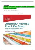 Test Bank- Journey Across The Life Span: Human Development And Health Promotion( 7Th Edition )  by Elaine U. Polan And Daphne R. Taylor|| ALL CHAPTERS|| WITH CORRECT ANSWERS