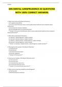 MN DENTAL JURISPRUDENCE #2 QUESTIONS WITH 100% CORRECT ANSWERS