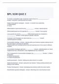 BPL 5100 QUIZ 2 WITH CORRECT ANSWERS