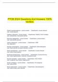  PTCB 2024 Questions And Answers 100% Verified.