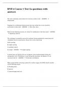 RNFA Course 1 Test 2a questions with answers.