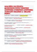 2024 MHA 702 EXAM 3 QUESTIONS WITH VERIFIED ANSWERS (VERIFIED ANSWERS) ALREADY GRADED A+ BRAND NEW!!!